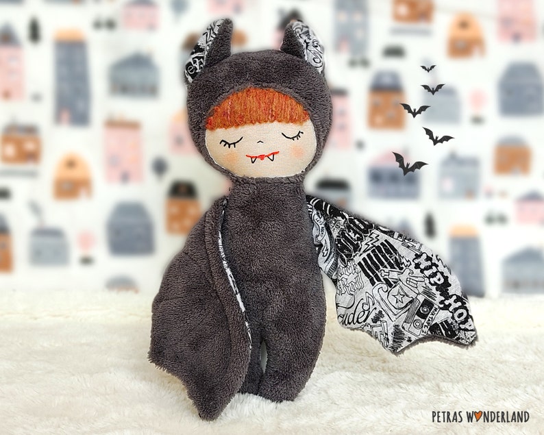Bat Stuffed Animal Sewing Pattern Beginner Plush DIY Sewing Etsy