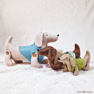 PDF Dog Sewing Pattern, Tutorial and Step by Step Video DIY Animal Pet Dachshund Dog, Beginner Easy Pattern, Stuffed Animal Doxie Dog image 10