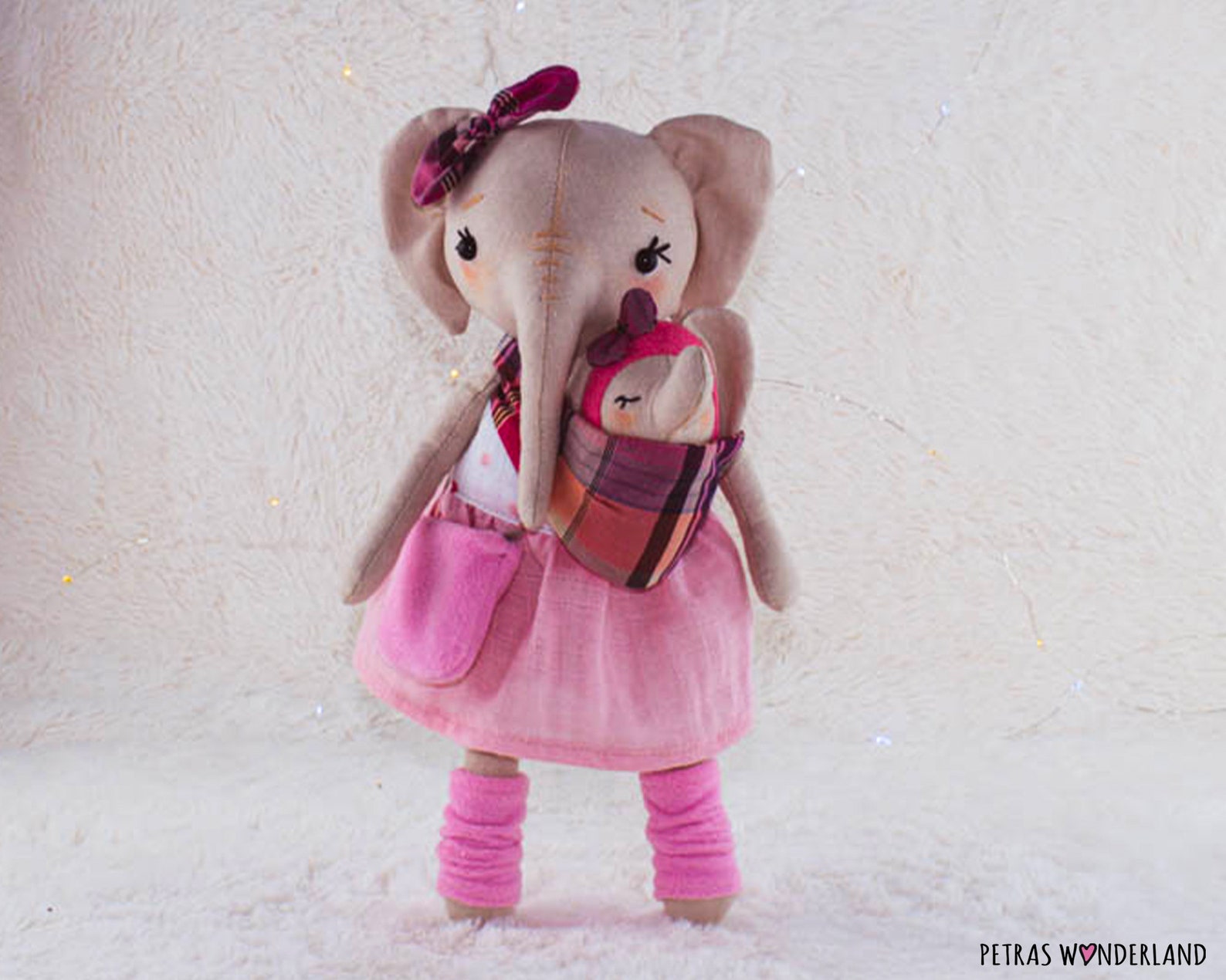 Elephant Rag Doll Sewing Pattern PDF DIY Video Tutorial to Etsy