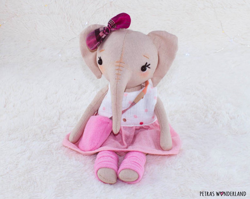 Elephant Rag Doll Sewing Pattern PDF DIY Video Tutorial to Etsy