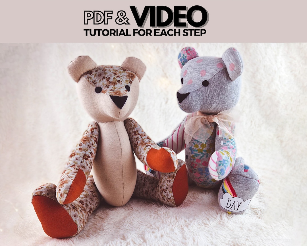 Memory Bear 9 inches - PDF sewing pattern and tutorial – Petras