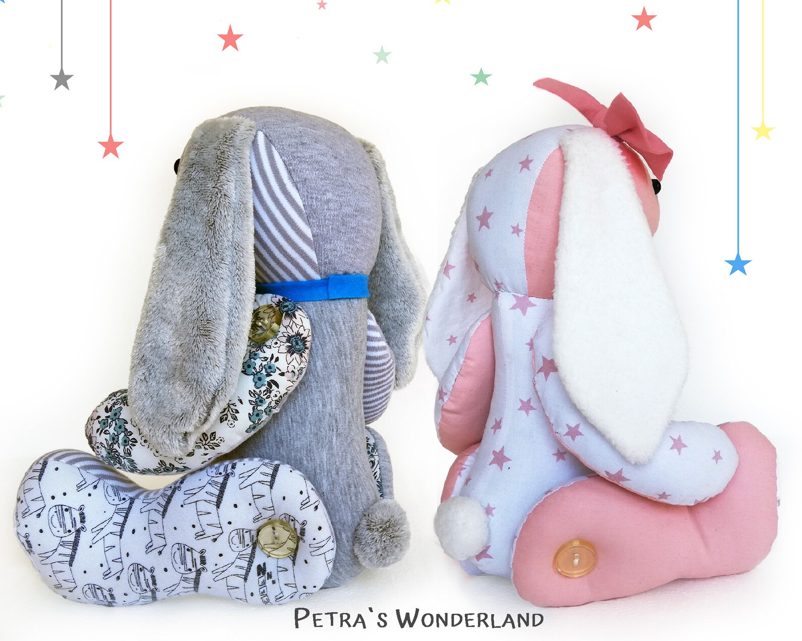 PDF Memory Bunny Sewing Pattern & Tutorial, Stuffed Animal Doll Sewing ...