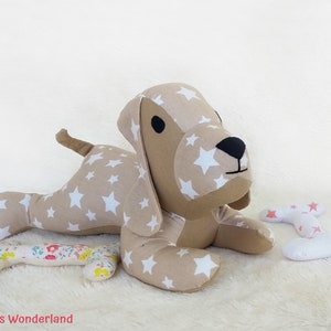 Lazy Dog - Stuffed Animal PDF Sewing Patterns and Tutorials, Stuffed Puppy Dog DIY Toy Pattern Instant Download Soft toys E - pattern sewing