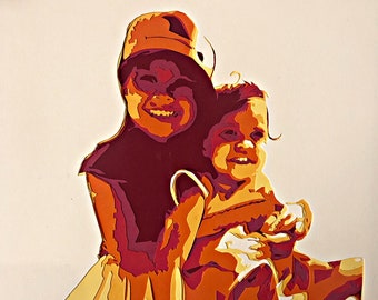 Custom Paper Portraits - Families, Couples, Kids or Pets