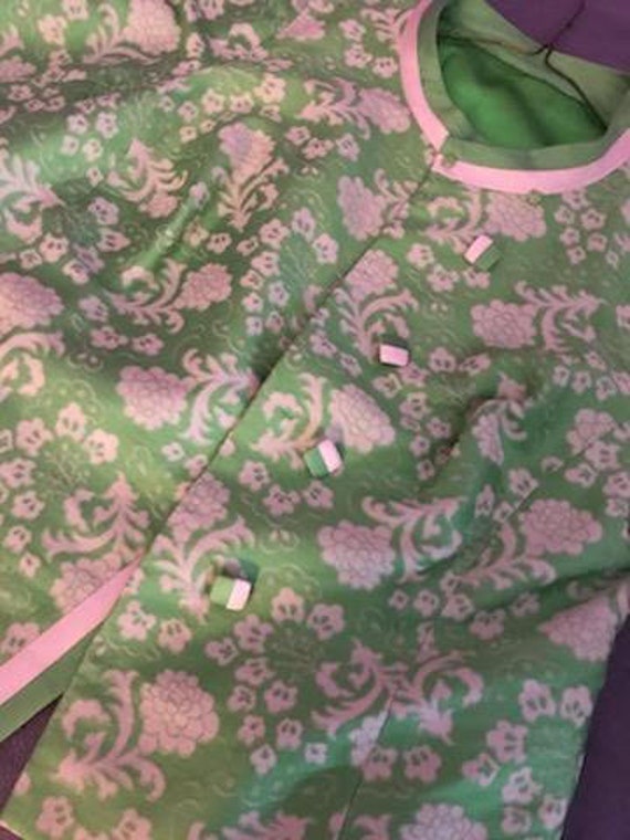 1960's Asian Vintage Green Jacket, plus size