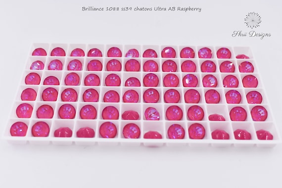 Brilliance 1088 ss39 chatons Ultra Raspberry AB, Austrian crystal pack of six