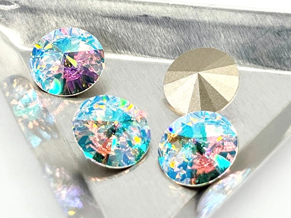 Swarovski 1122 14mm Crystal AB F (custom coat) pack of four