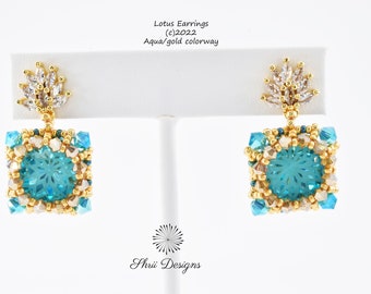 Lotus Earrings Tutorial