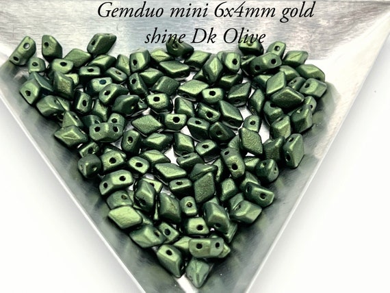 Gemduo mini 6x4mm 8.5g tube approximately 125 beads