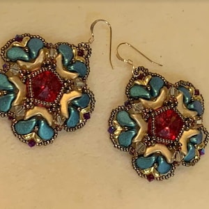 Poinsettia Earrings tutorial