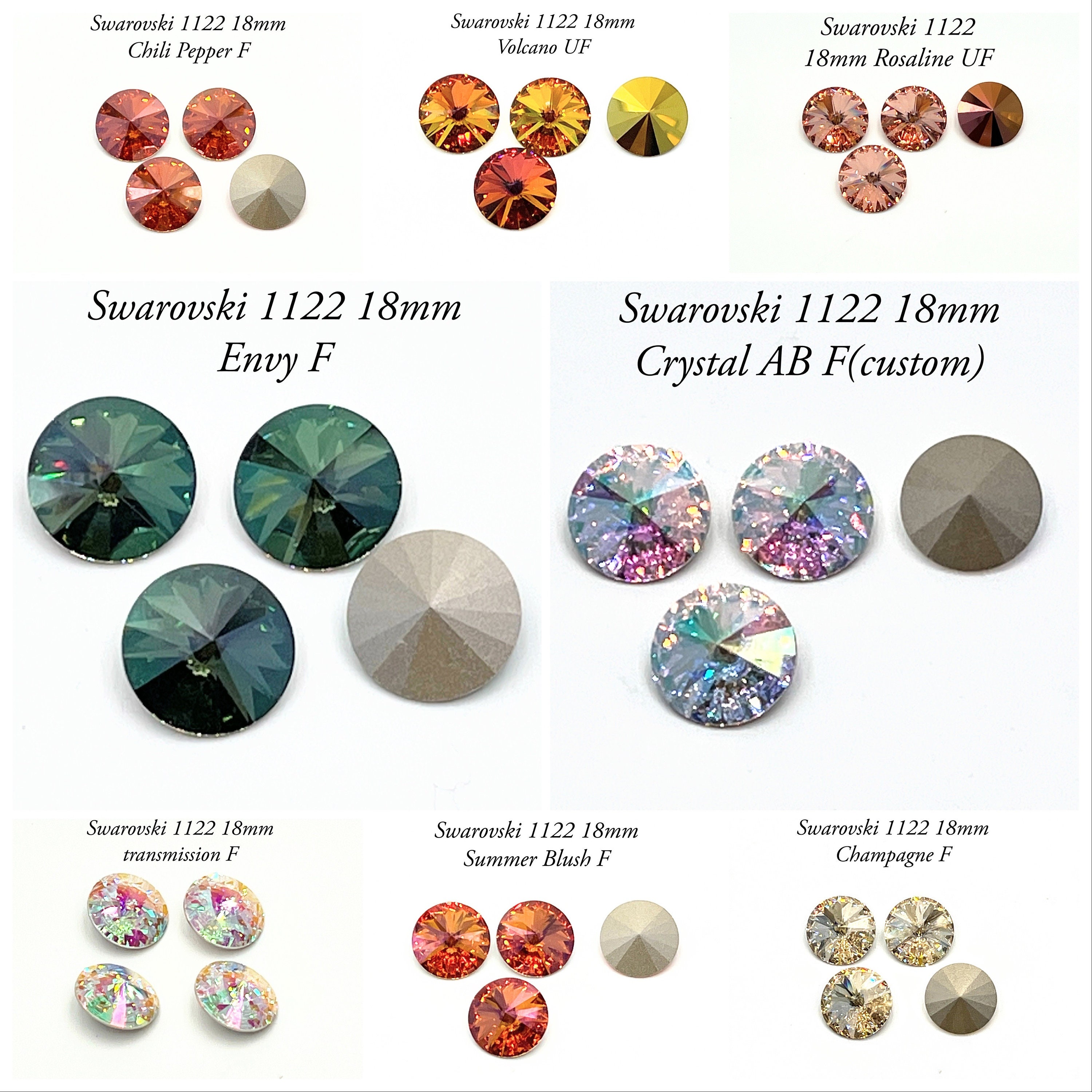 Swarovski 1122 18mm Custom Coating Rivoli, 1 Piece - Etsy