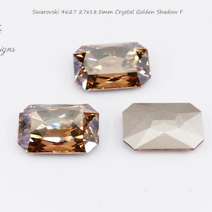 Swarovski 4627 27x18.5mm Golden Shadow F, sold by the piece
