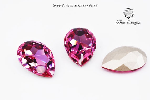 Swarovski 4327 30x20mm Rose F, sold by the piece