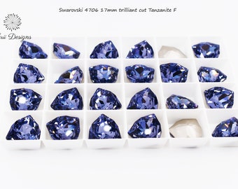 スワロフスキー 4706 トリリアントカット シルバーナイト UF、1個単位