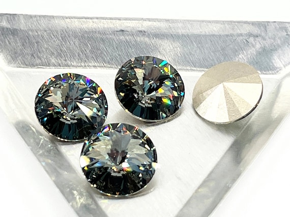 Swarovski 1122 14mm Black diamond F pack of four