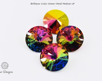 Brilliance 1122 18mm Vitrail Medium UF, Austrian crystal, custom coating
