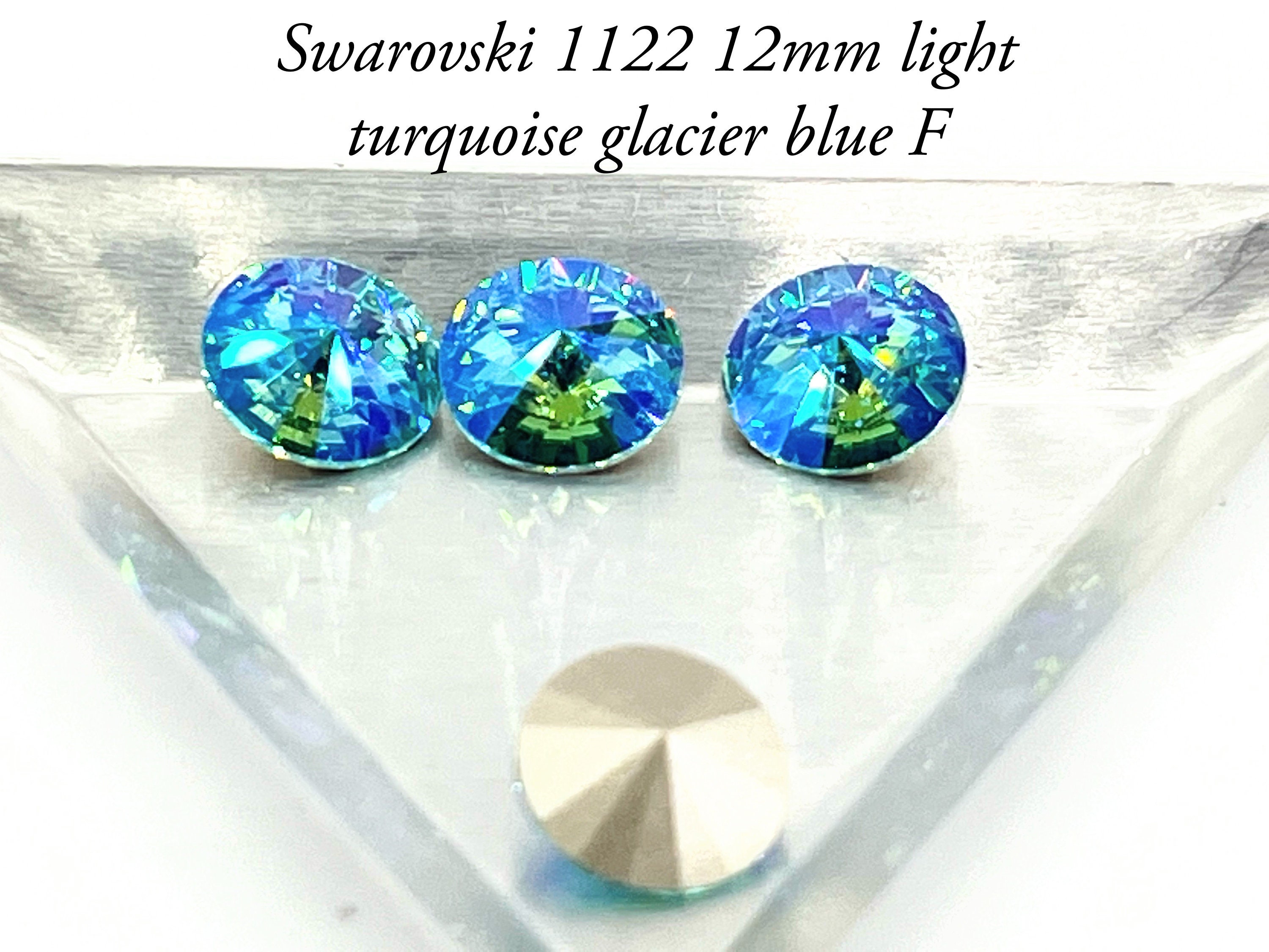 スワロフスキー 1122 12 mm ライトターコイズ グレイシャーブルー F 4 