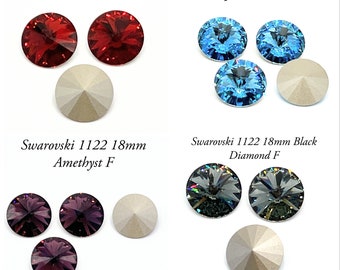 Swarovski 1122 18mm rivoli, 1 piece