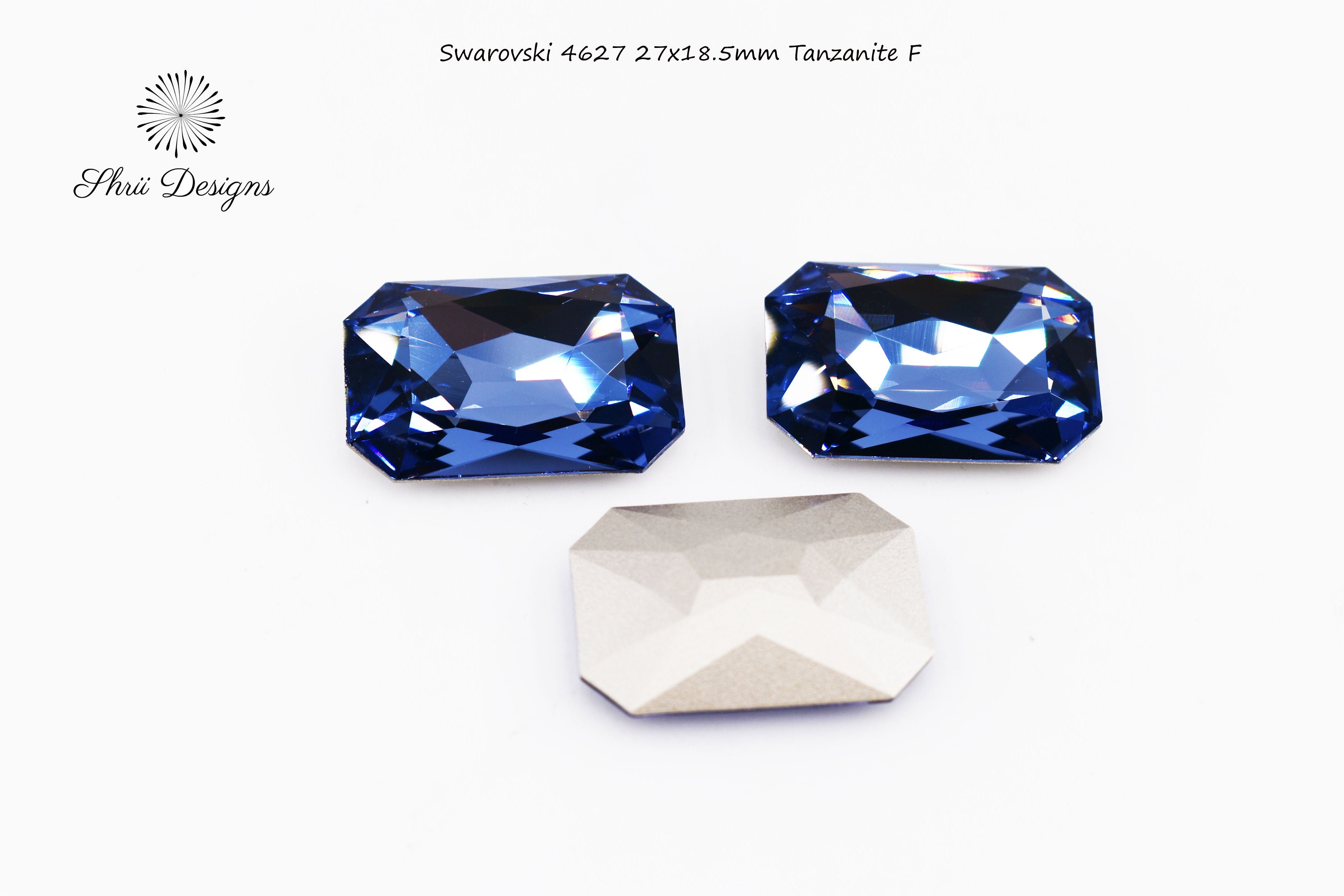 スワロフスキー 4627 27x18.5 mm タンザナイト F、1個単位で販売 