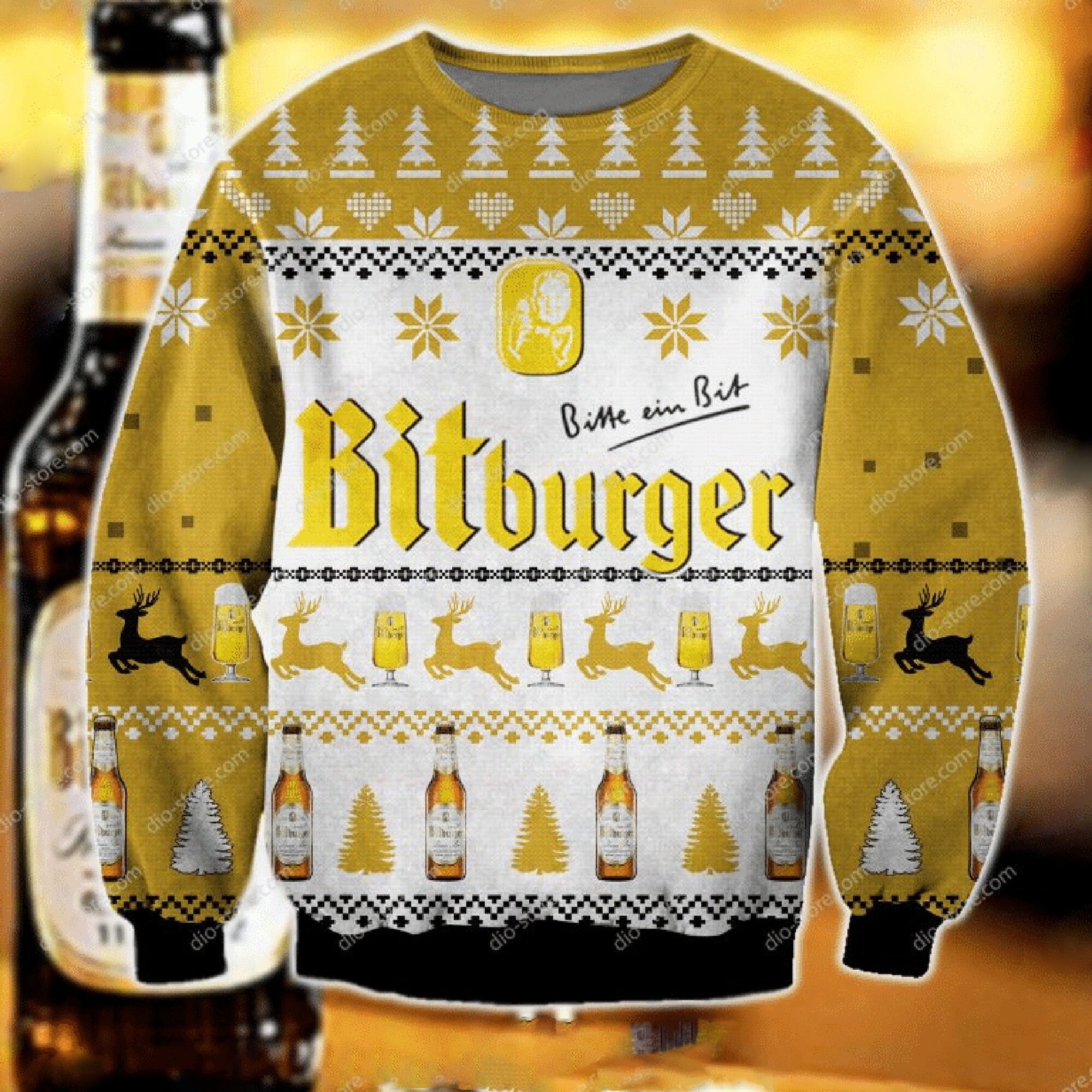 Discover Bitburger Beer Ugly Sweater Christmas ,Gift For Xmas 3D Sweater