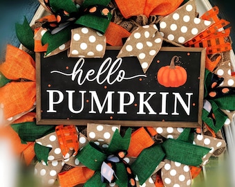 Fall wreath/ fall decor/ autumn wreath/ autumn decor/ pumpkin wreath/ pumpkin decor/ pumpkin wreath/ fall welcome