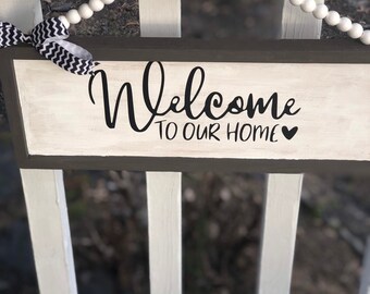 Wall decor/ wall sign/ wall hanging/ welcome sign/ welcome decor/ wooden wall art/ sayings home decor