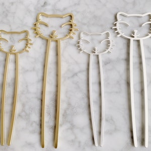 hair Stick,Metal hair stick,cat hair stick,hair sticks for long hair ,Cute hair stick