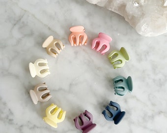 Set of 10 mini hair claw,tiny hair clip,hair clips,Cute hair claw,girl hair claw,Clamp clip