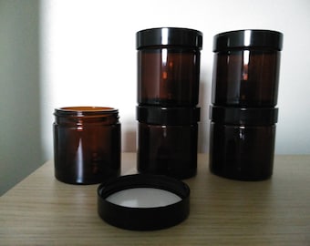 Glass Cosmetic Jar with screw-on lid - 60ml