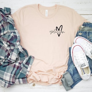 Optician Heart T-Shirt | Optician, Heart Tee, Opto T-Shirt, Love Optician T-Shirt, Love Glasses, Optician Life, Dispensing Optician