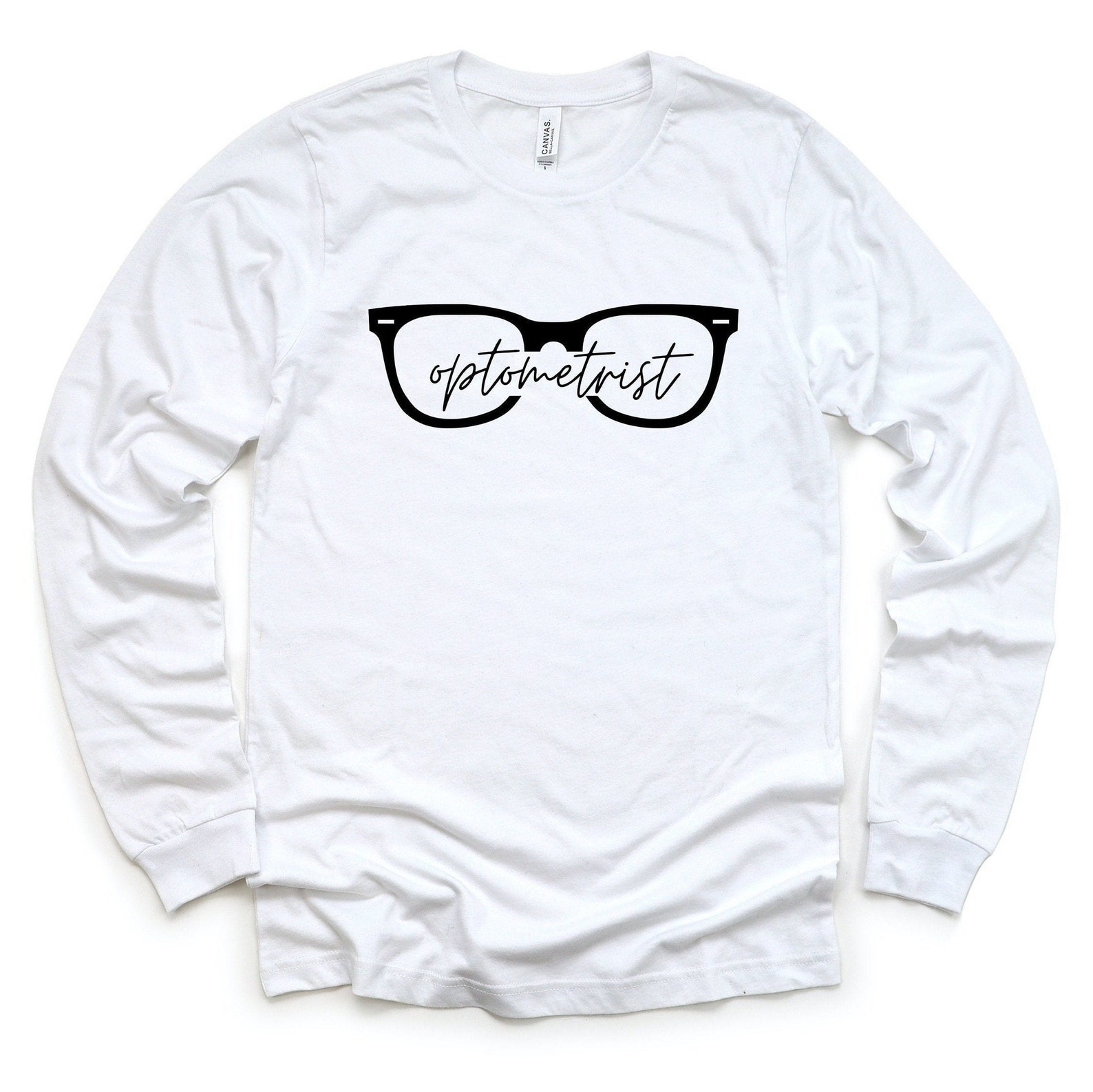 Optometrist Eyeglasses Long Sleeve Tshirt Optometry Glasses Etsy