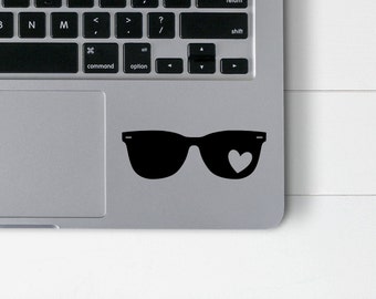 Gafas de corazón vinilo calcomanía pegatina / optometrista, óptico, oftalmólogo, tecnología oftálmica, rep oftalmológico, estudiante de optometría