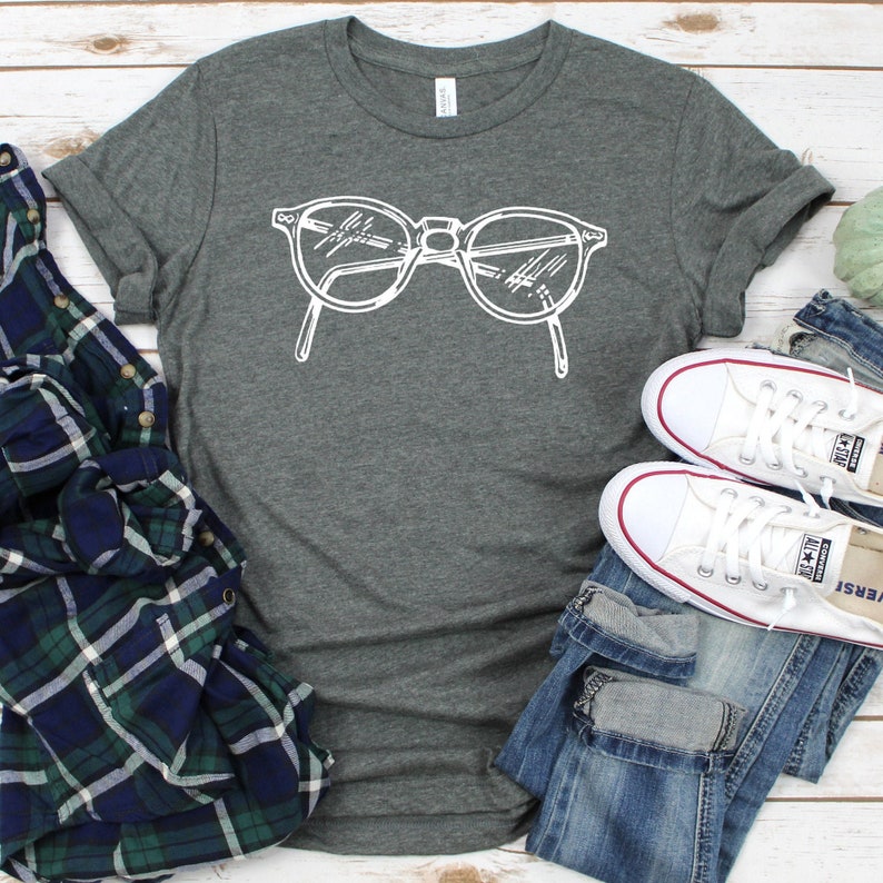 Vintage Eyeglasses Tshirt Optometrist Optician Etsy