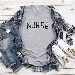 Nurse College Block T-Shirt | Nursing School, Nursing Student, Nurse, Night Shift, Nurse Gift, Nurse Shirt, Nurselife, RN, BSN, Simple Nurse