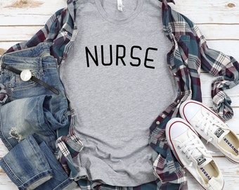 Nurse College Block T-Shirt | Nursing School, Nursing Student, Nurse, Night Shift, Nurse Gift, Nurse Shirt, Nurselife, RN, BSN, Simple Nurse