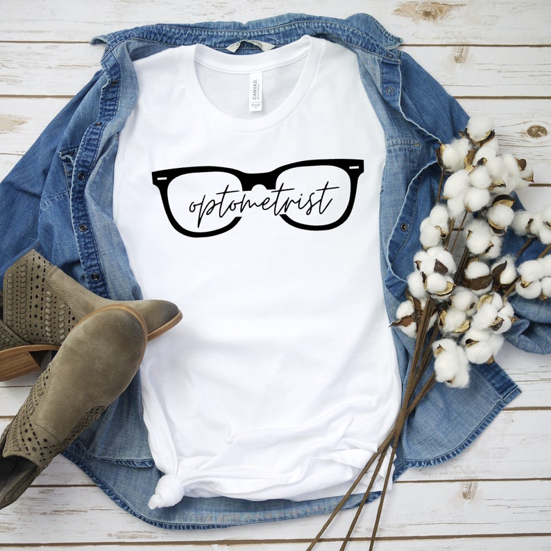 Optometrist Eyeglasses Tshirt Optometrist Glasses Tee Etsy