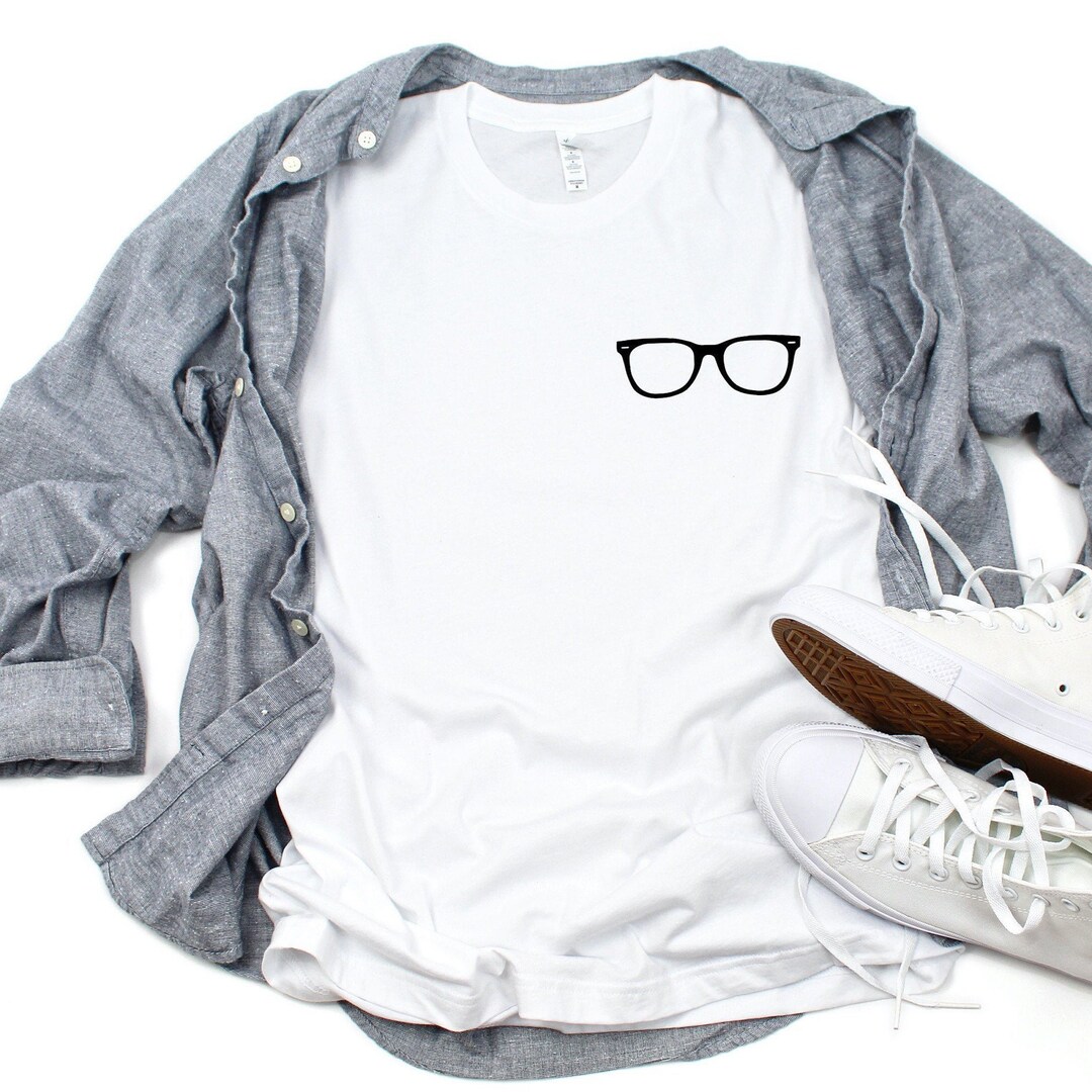 Small and Simple Eyeglasses Tshirt Optometrist, Optician, Ophthalmologist, Ophthalmic Tech