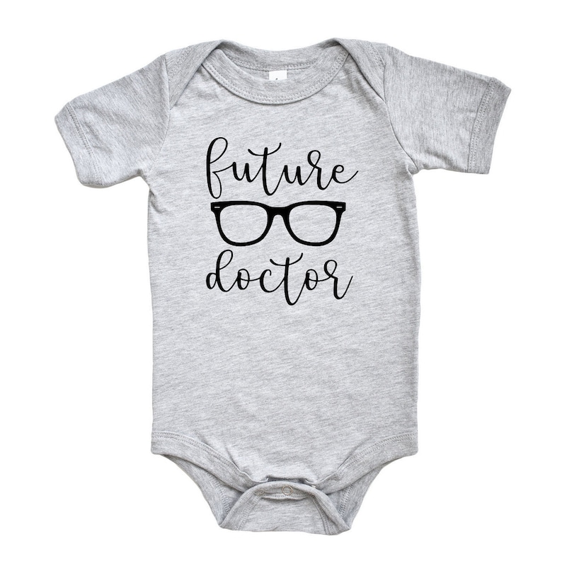 Future Doctor Eyeglasses Onesie Optometrist, Optician, Ophthalmologist, Ophthalmic Tech, Ophthalmic Rep, Optometry Student, Opto Baby image 2