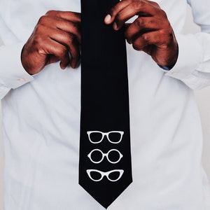 Three Eyeglasses Tie | Optometrist, Optician, Ophthalmologist, Ophthalmic Tech, Ophthalmic Rep, Optometry Student
