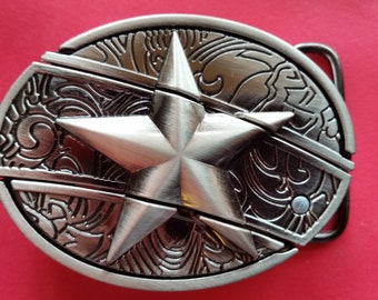 ♈ Star Belt Buckle Nice buckle for every day use Great gift old Western cowboy