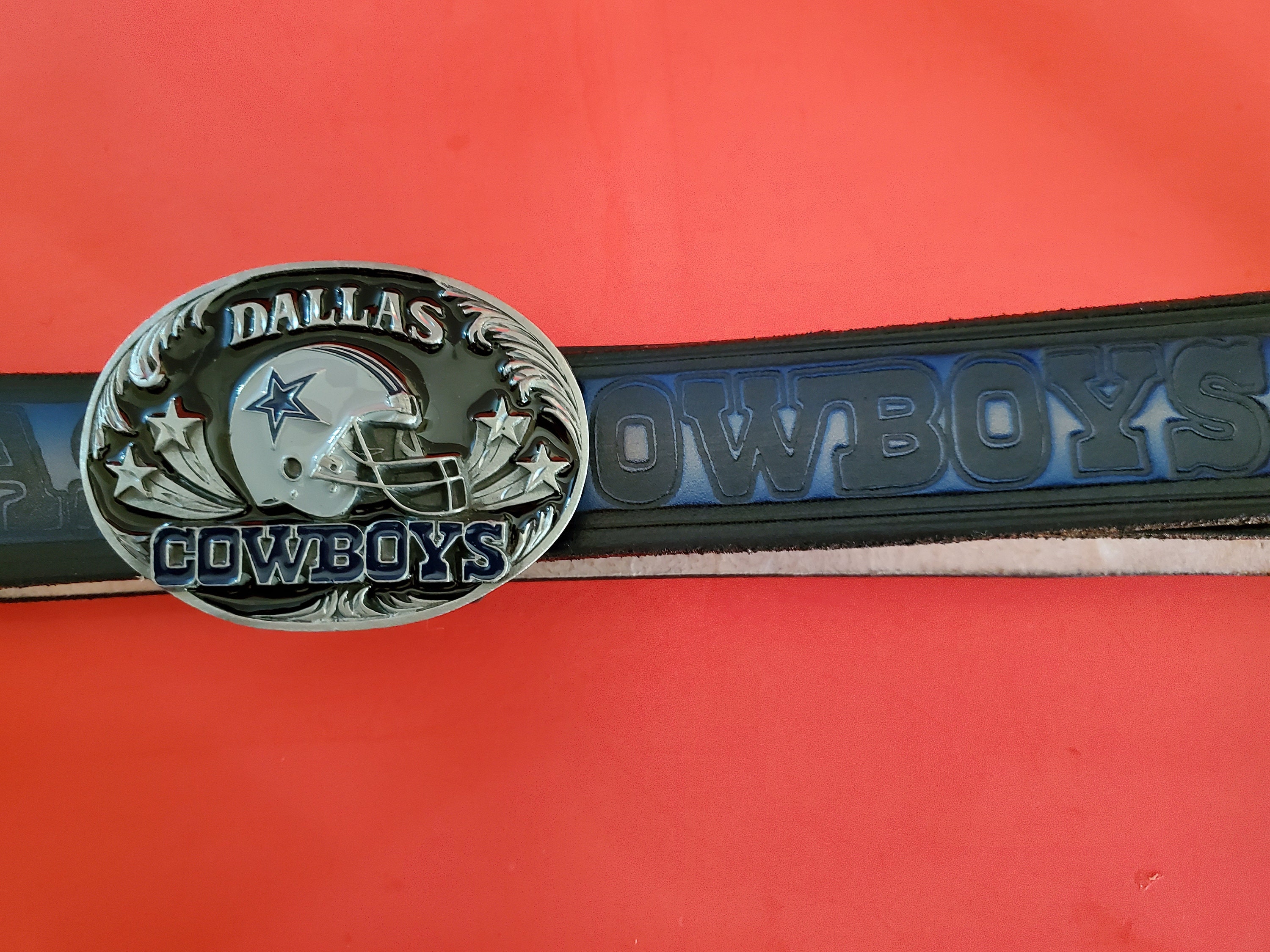 DALLAS COWBOYS Genuine Leather Belt & NFL Genummerd Limited Etsy