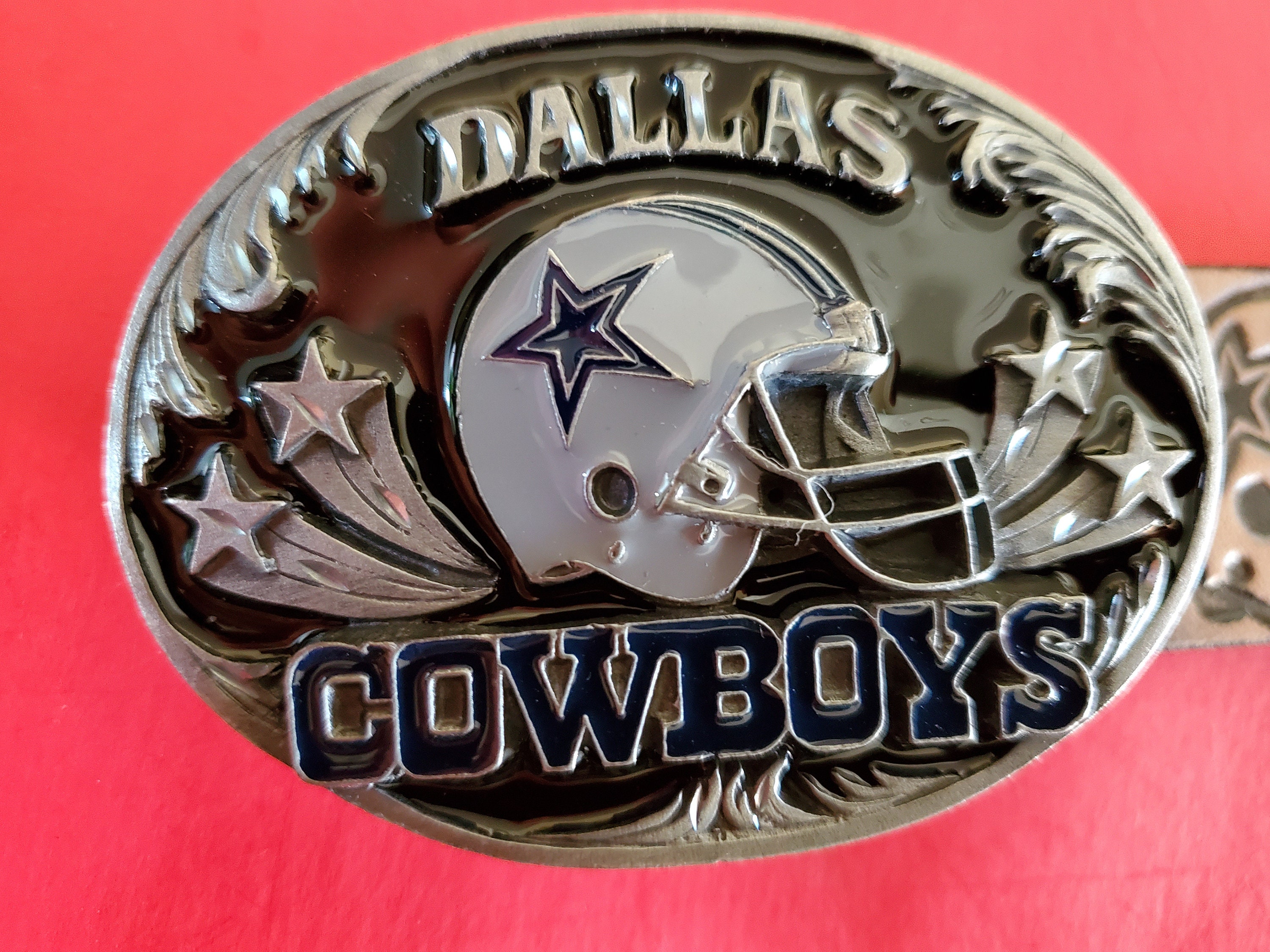 DALLAS COWBOYS Genuine Leather Belt & NFL Genummerd Limited Etsy