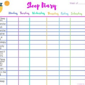 Sleep Worksheet