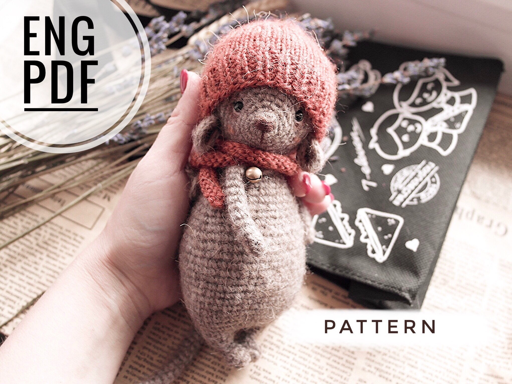 Crochet pattern mouse, Crochet mouse pdf, amigurumi mouse pattern, tu…