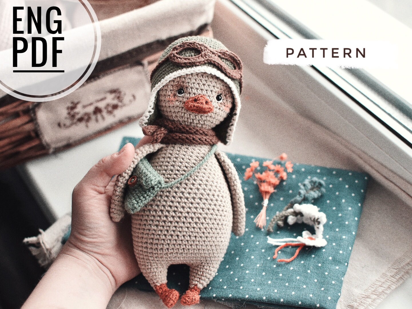 Duck crochet pattern (7 in). Amigurumi duck pattern. Duckling Crochet…