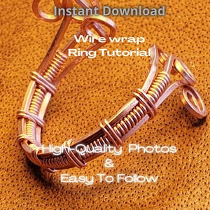 Wire Wrap Ring Tutorial | Adjustable Copper Ring PDF | Beginner Jewelry Making Guide | Instant Download