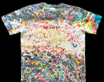 Trippy Magma Size XL Psychedelic Colorful T-shirt