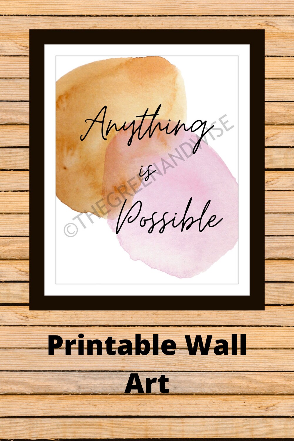 Inspirational Quote Anything Is Possible Motivational | Etsy