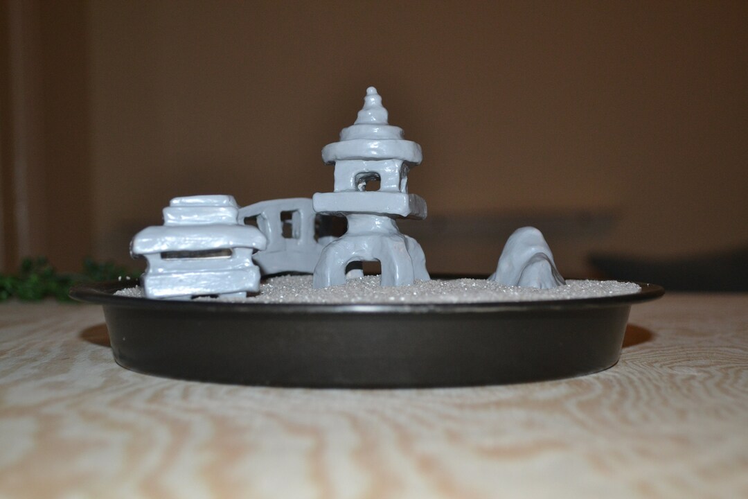 Handmade Clay Mini Zen Garden Ornaments Etsy UK