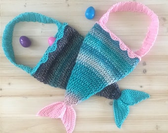Mermaid tail tote bag!  Makes a great Easter basket!